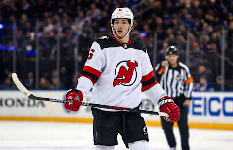 New Jersey Devils defenseman John Marino (6): Danny Wild-USA TODAY Sports