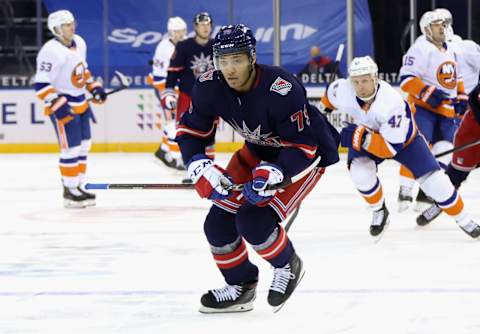 K’Andre Miller #79 of the New York Rangers. (Photo by Bruce Bennett/Getty Images)