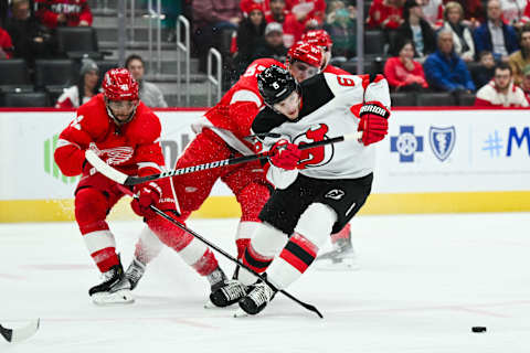 New Jersey Devils defenseman John Marino (6): Tim Fuller-USA TODAY Sports