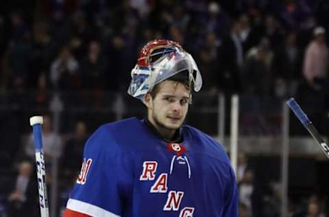 Igor Shesterkin #31 of the New York Ranger (Photo by Bruce Bennett/Getty Images)