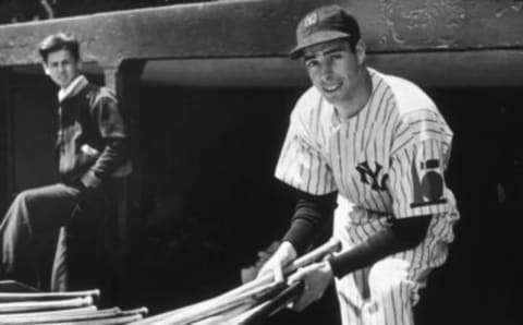 Joe DiMaggio, leader of the 1939 New York Yankees. (Photo by New York Times Co./Getty Images)