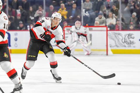 Adam Tambellini #19 of the Belleville Senators (Photo by Stephane Dube /Getty Images)