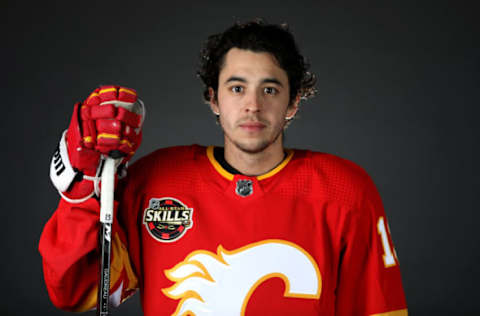 LAS VEGAS, NEVADA – FEBRUARY 04: Johnny Gaudreau #13 of the Calgary Flames poses for a portrait before the 2022 NHL All-Star game at T-Mobile Arena on February 04, 2022 in Las Vegas, Nevada. (Photo by Christian Petersen/Getty Images)