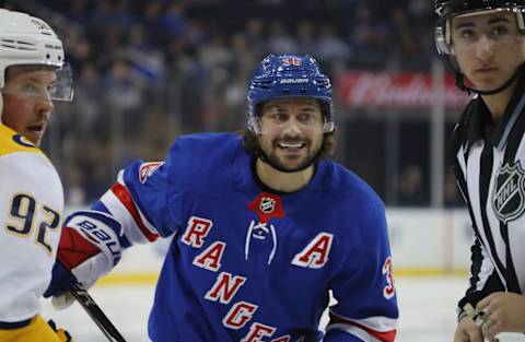 Mats Zuccarello #36 of the New York Rangers (Photo by Bruce Bennett/Getty Images)