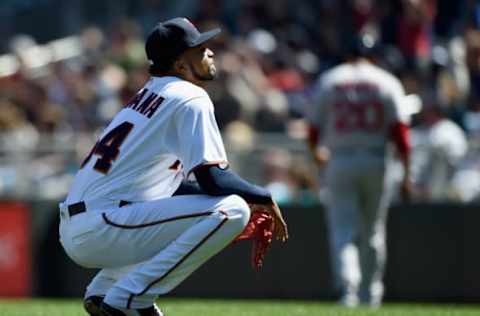 MINNEAPOLIS, MN – MAY 07: Ervin Santana