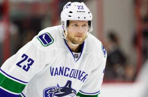 NHL Trade Rumors: Vancouver Canucks defensemen Alex Edler (23) during the game against the Carolina Hurricanes at PNC Arena. The Vancouver Canucks defeated the Carolina Hurricanes 3-0. Mandatory Credit: James Guillory-USA TODAY Sports