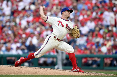 Robertson may only miss a month of this abbreviated Phillies season. Photo by G Fiume/Getty Images.