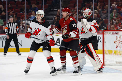 Nick Ritchie #12 of the Arizona Coyotes. (Photo by Christian Petersen/Getty Images)