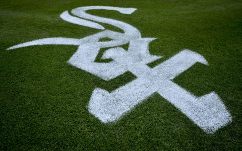 CHICAGO, IL – JUNE 23: The Chicago White Sox logo painted on the field of the game between the Oakland Athletics and the Chicago White Sox on June 23, 2017 at Guaranteed Rate Field in Chicago, Illinois. (Photo by Quinn Harris/Icon Sportswire via Getty Images)