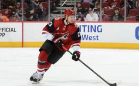 GLENDALE, AZ – FEBRUARY 17: Oliver Ekman-Larsson.(Photo by Norm Hall/NHLI via Getty Images)