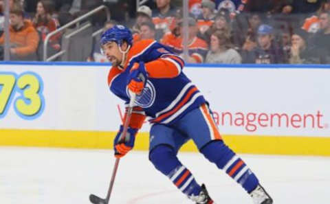 EDMONTON, CANADA – FEBRUARY 21: Cody Ceci #5 of the Edmonton Oilers skates during the game in the third period against the Philadelphia Flyers on February 21, 2023 at Rogers Place in Edmonton, Alberta, Canada. (Photo by Lawrence Scott/Getty Images)