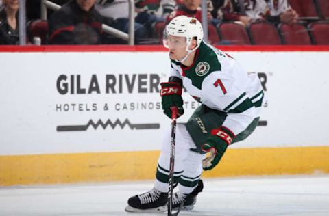 GLENDALE, ARIZONA – DECEMBER 19: Minnesota Wild, Nico Sturm #7 (Photo by Christian Petersen/Getty Images)