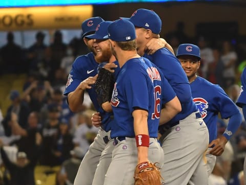 Chicago Cubs players. Mandatory Credit: Jayne Kamin-Oncea-USA TODAY Sports