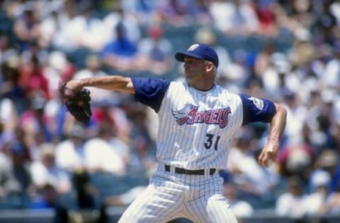 5 Jul 1998: Pitcher Chuck Finley #31 of the California Angels throws the ball during a game against the Oakland Athletics at Edison Field in Anaheim, California. The A”s defeated the Angels 5-4. Mandatory Credit: Aubrey Washington /Allsport