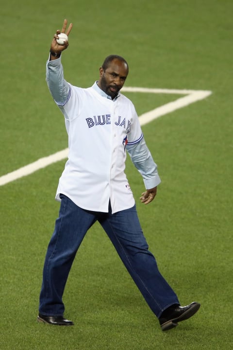 Devon White, Toronto Blue Jays (Photo by Vaughn Ridley/Getty Images)