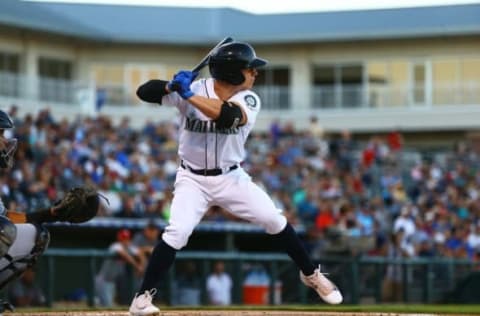 Nov 5, 2016; Surprise, AZ, USA; West outfielder Tyler O Neilll of the Seattle Mariners during the Arizona Fall League Fall Stars game at Surprise Stadium. Mandatory Credit: Mark J. Rebilas-USA TODAY Sports