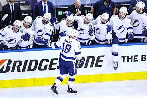 Ondrej Palat #18 of the Tampa Bay Lightning (Photo by Elsa/Getty Images)