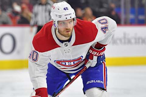 Mar 13, 2022; Philadelphia, Pennsylvania, USA; Montreal Canadiens right wing Joel Armia. Mandatory Credit: Eric Hartline-USA TODAY Sports