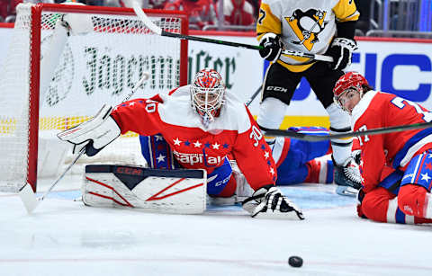 Ilya Samsonov, Washington Capitals Mandatory Credit: Brad Mills-USA TODAY Sports