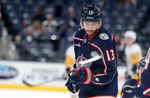 Johnny Gaudreau #13, Columbus Blue Jackets Mandatory Credit: Joseph Maiorana-USA TODAY Sports