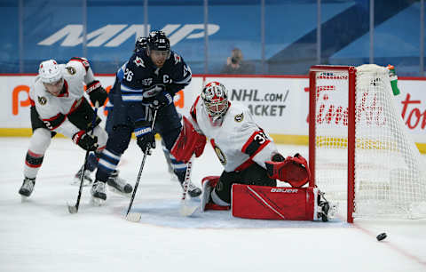 Filip Gustavsson #32 of the Ottawa Senators (Photo by Jason Halstead/Getty Images)