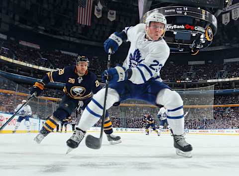 Toronto Maple Leafs – Travis Dermott (Photo by Bill Wippert/NHLI via Getty Images)