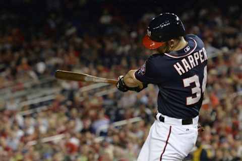 Bryce Harper will be counted on to power the Nationals into the playoffs this season.  Mandatory Credit: Tommy Gilligan-USA TODAY Sports