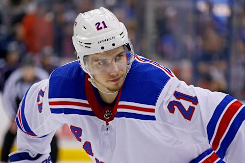 Brett Howden #21 of the New York Rangers(Photo by Kirk Irwin/Getty Images)