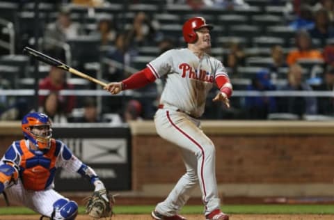 There is little demand for first baseman with 20-homer power like Bour. Photo by Rich Schultz/Getty Images.