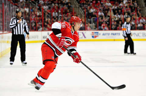 Jussi Jokinen, Carolina Hurricanes  (Photo by Grant Halverson/Getty Images)