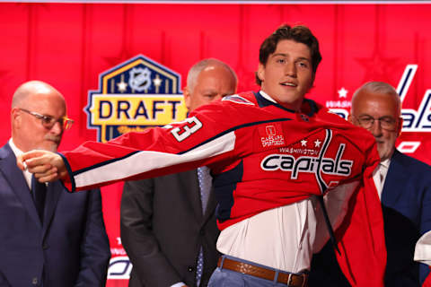 Ryan Leonard, Washington Capitals (Photo by Bruce Bennett/Getty Images)