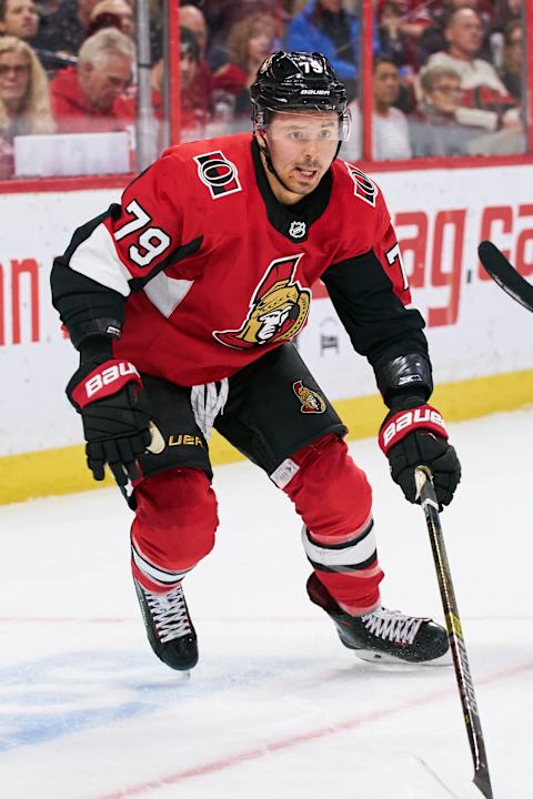 Jayce Hawryluk  of the Ottawa Senators skates against the Montreal Canadiens | Photo by Jana Chytilova for Freestyle Photography by Getty Images