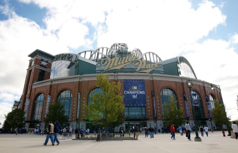 MILWAUKEE, WI – OCTOBER 01: A general view of Miller Park is seen prior to the Game One of the National League Division Series between the Milwaukee Brewers and the Arizona Diamondbacks at Miller Park on October 1, 2011 in Milwaukee, Wisconsin. (Photo by Jared Wickerham/Getty Images)