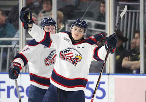 Winnipeg Jets, Cole Perfetti #91 (Photo by Tom Szczerbowski/Getty Images)