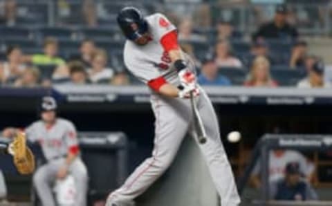 NEW YORK, NY – JUNE 30: J.D. Martinez #28 of the Boston Red Sox in action against the New York Yankees at Yankee Stadium on June 30, 2018 in the Bronx borough of New York City. The Red Sox defeated the Yankees 11-0. (Photo by Jim McIsaac/Getty Images)