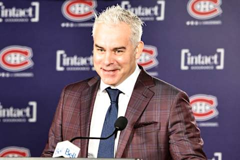 Nov 29, 2021; Montreal, Quebec, CAN; Montreal Canadiens head coach Dominique Ducharme. Mandatory Credit: Jean-Yves Ahern-USA TODAY Sports