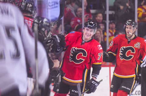 CALGARY, AB – MARCH 27: Micheal Ferland