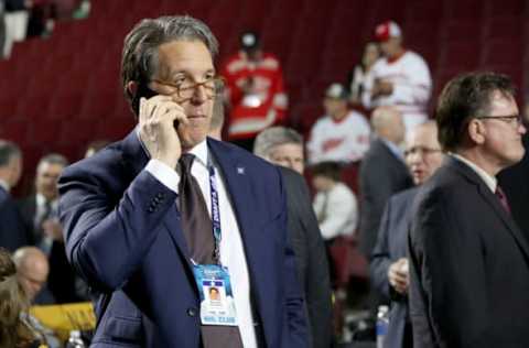 VANCOUVER, BRITISH COLUMBIA – JUNE 22: (Brendan Shanahan of the Toronto Maple Leafs attend the 2019 NHL Draft at Rogers Arena on June 22, 2019 in Vancouver, Canada. (Photo by Bruce Bennett/Getty Images)