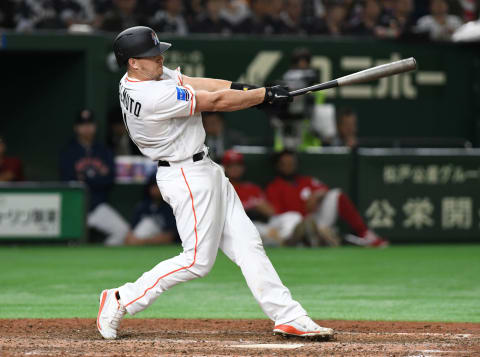 Realmuto will have more home run and RBI possibilities at the Bank and on the Phillies. Photo by KAZUHIRO NOGI/AFP/Getty Images.