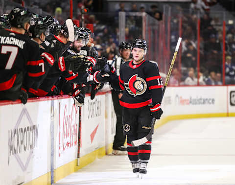 Alex DeBrincat #12 of the Ottawa Senators. (Photo by Chris Tanouye/Freestyle Photography/Getty Images)