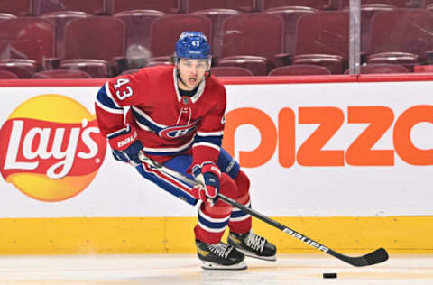 Kale Clague #43 of the Montreal Canadiens (Photo by Minas Panagiotakis/Getty Images)