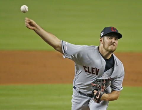 Cleveland Indians SP Trevor Bauer could become a San Diego Padres target at the trade deadline (Al Diaz/Miami Herald/TNS via Getty Images)