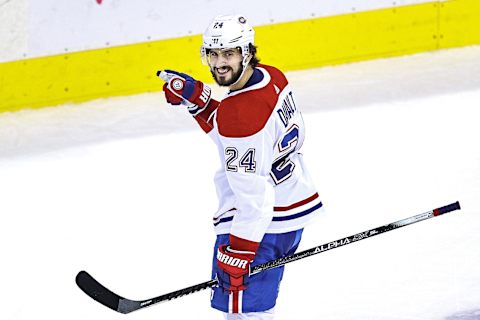 Phillip Danault #24 of the Montreal Canadiens (Photo by Elsa/Getty Images)