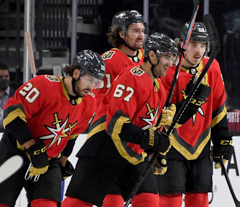 Chandler Stephenson #20 of the Vegas Golden Knights. (Photo by Ethan Miller/Getty Images)