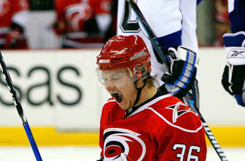 Jussi Jokinen, Carolina Hurricanes (Photo by Kevin C. Cox/Getty Images)