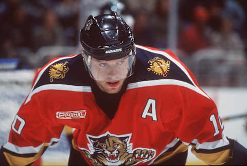 Pavel Bure at the Staples Center for the Florida Panters: (Kellie Landis/Allsport/Online USA, Inc.)