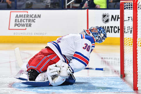 COLUMBUS, OH – OCTOBER 13: Goaltender Henrik Lundqvist