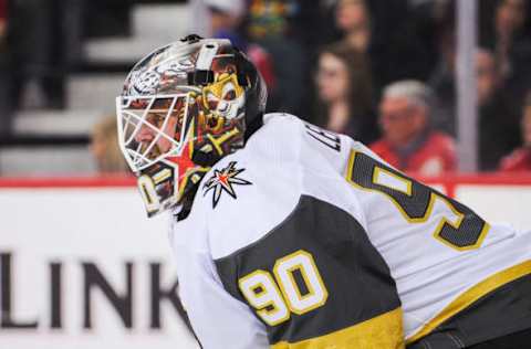 Vegas Golden Knights, Robin Lehner #90 (Photo by Derek Leung/Getty Images)