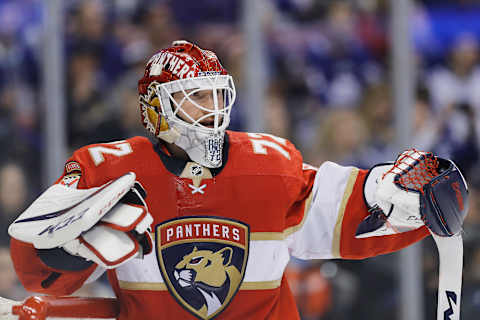 Sergei Bobrovsky #72 of the Florida Panthers (Photo by Michael Reaves/Getty Images)