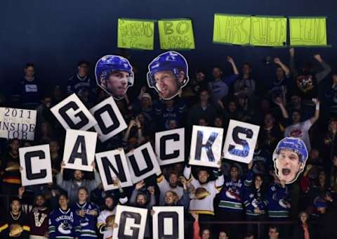 NHL Power Rankings: Vancouver Canucks fans celebrate a goal against the Winnipeg Jets during the third period at Rogers Arena. The Vancouver Canucks won 4-1. Mandatory Credit: Anne-Marie Sorvin-USA TODAY Sports